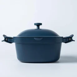 One-Pan Quadra Dutch Oven with Lid 24 Cm / 4.9 L (Blue Salt)