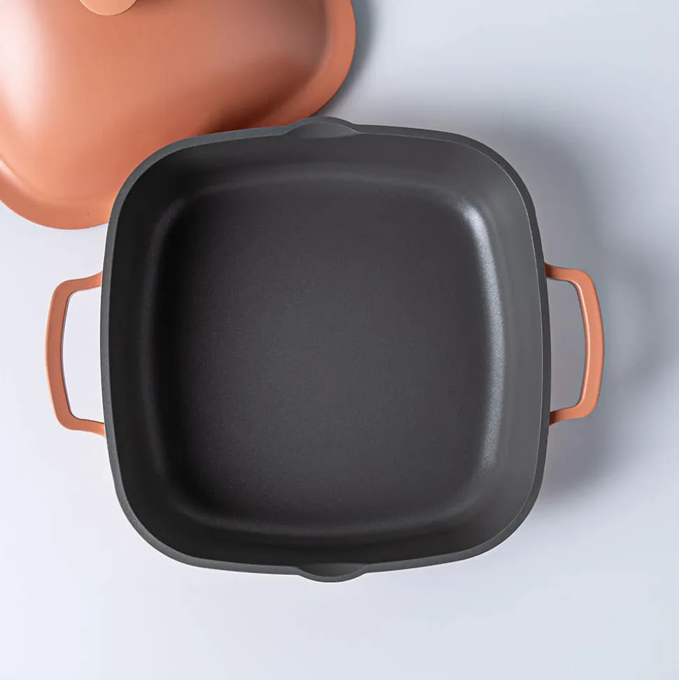 One-Pan Quadra Low Casserole with Lid 26 Cm / 3.8 L (Spice)