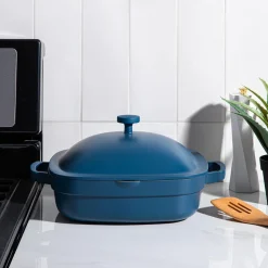 One-Pan Quadra Low Casserole with Lid 26 Cm / 3.8 L (Blue Salt)