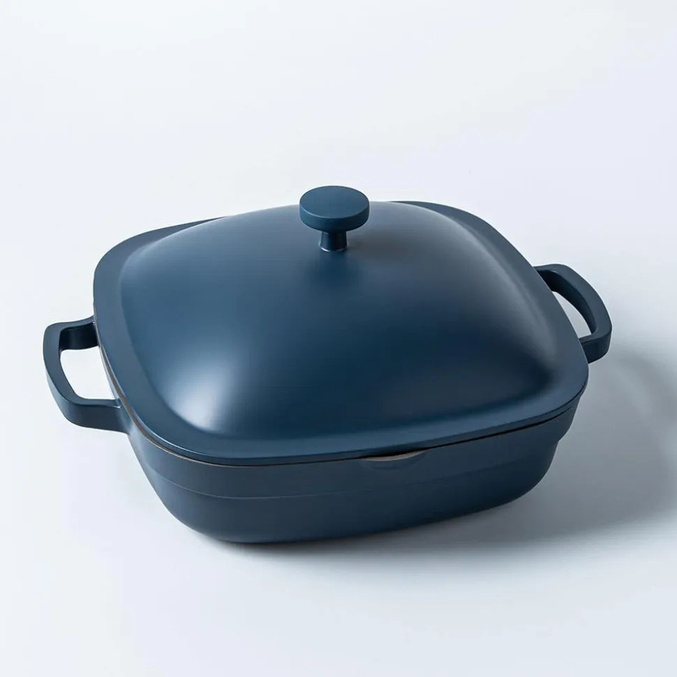 One-Pan Quadra Low Casserole with Lid 26 Cm / 3.8 L (Blue Salt)