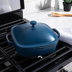 One-Pan Quadra Low Casserole with Lid 26 Cm / 3.8 L (Blue Salt)