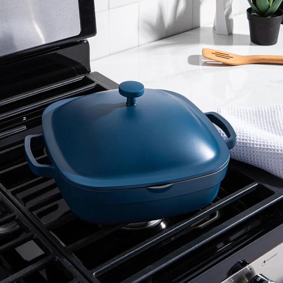 One-Pan Quadra Low Casserole with Lid 26 Cm / 3.8 L (Blue Salt)