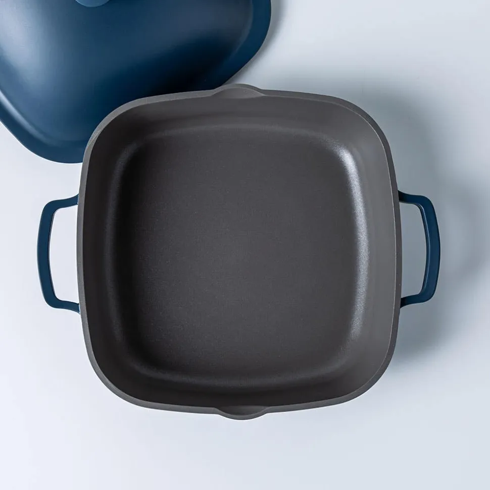 One-Pan Quadra Low Casserole with Lid 26 Cm / 3.8 L (Blue Salt)
