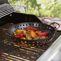 Outset BBQ Non-Stick Grill Wok (Black)