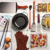 Outset BBQ Non-Stick Mesh Roast Pan (Black)