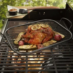 Outset BBQ Non-Stick Mesh Roast Pan (Black)