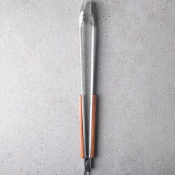 Outset BBQ Rosewood Handle Tongs (Stainless Steel)