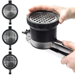 OXO Good Grips Adjustable 3-In-1 Potato Ricer (Black/Stainless Steel)