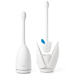 OXO Good Grips Bath Toilet Brush with Caddy (White)