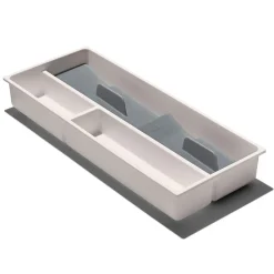 OXO Good Grips Compact Drawer Cutlery Organizer (White/Grey)