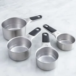 Oxo Good Grips Magnetic Measuring Cup - Set of 4 (Black/Stainless Steel)