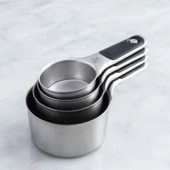 Oxo Good Grips Magnetic Measuring Cup - Set of 4 (Black/Stainless Steel)