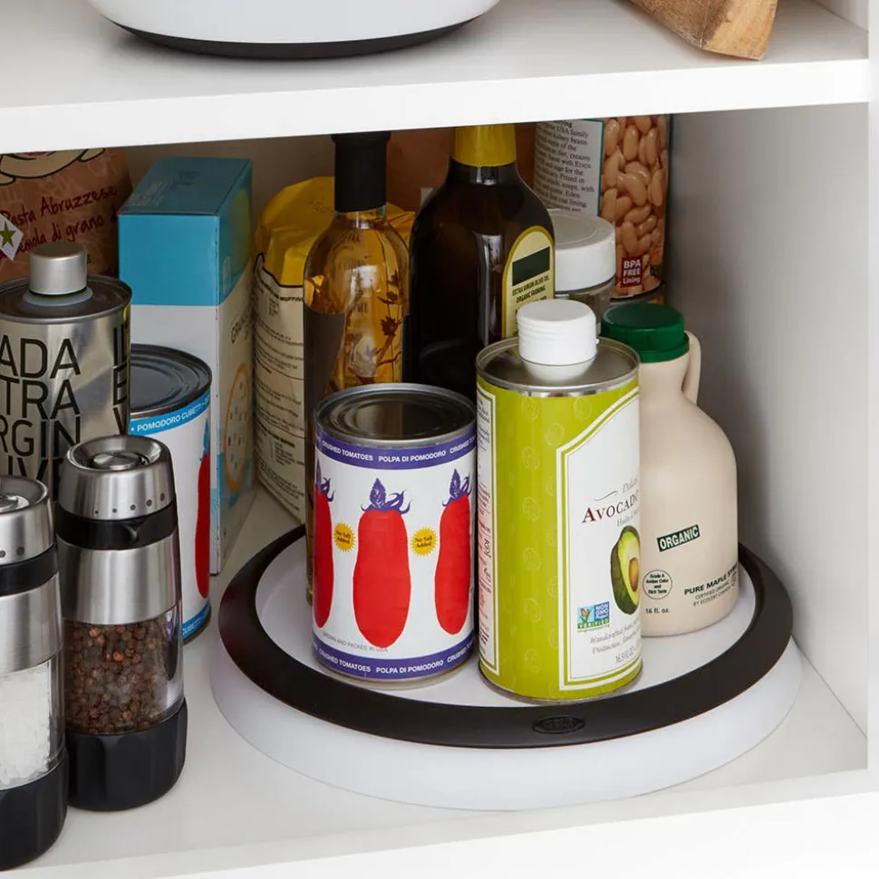 OXO Good Grips Pantry Turntable-Lazy Susan 11" (White/Black)