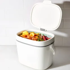 OXO Good Grips Plastic Compost Bin-Pail (White/Grey)