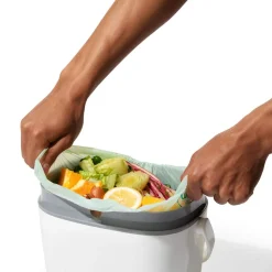 OXO Good Grips Plastic Compost Bin-Pail (White/Grey)