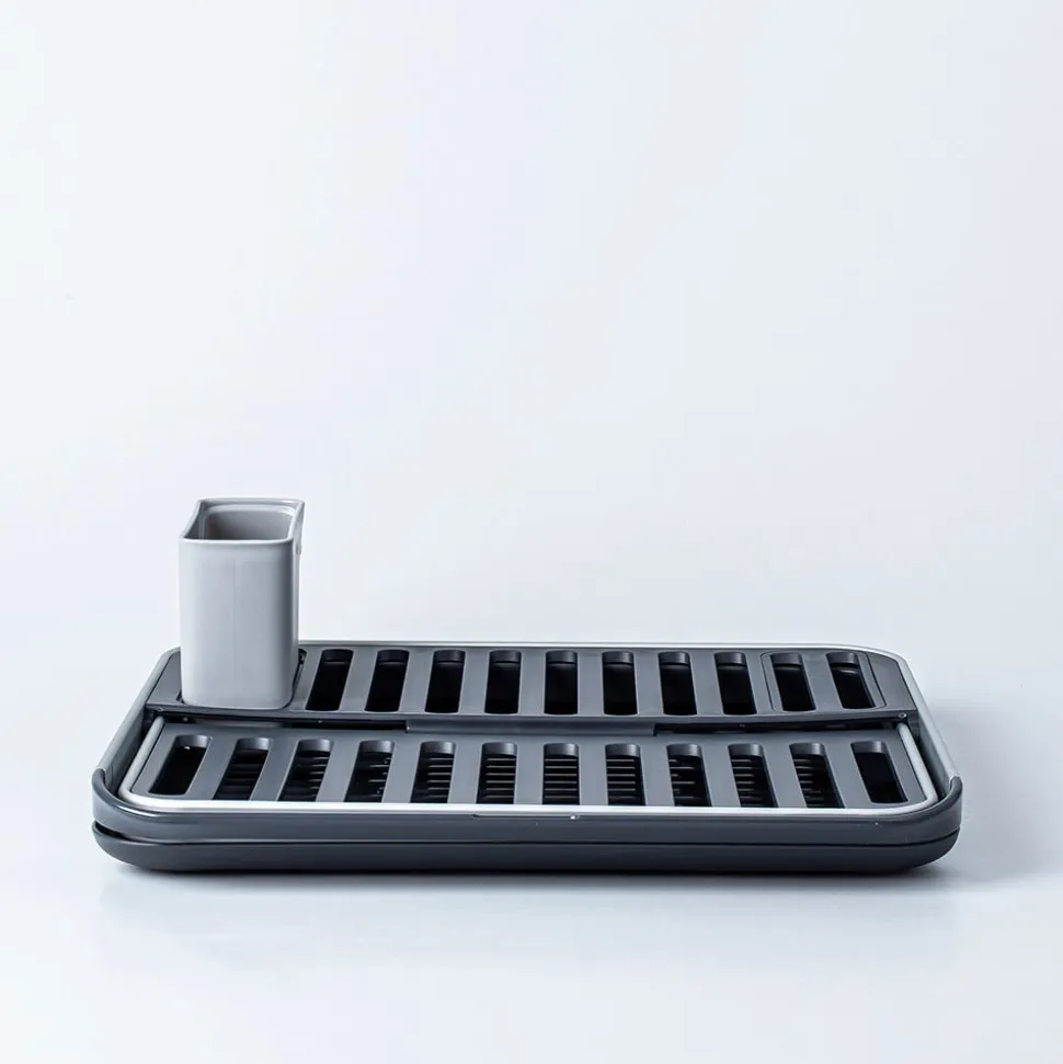 OXO Good Grips 'Rust-Proof Aluminum' Fold-Flat Dish Rack (Black/Grey)