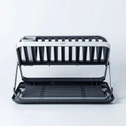 OXO Good Grips 'Rust-Proof Aluminum' Fold-Flat Dish Rack (Black/Grey)
