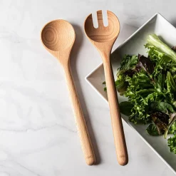 OXO Good Grips Salad Server-Tongs - Set of 2 (Beechwood)