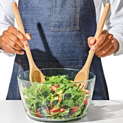 OXO Good Grips Salad Server-Tongs - Set of 2 (Beechwood)