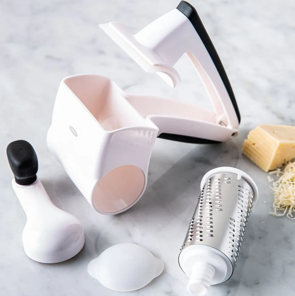 OXO Good Grips 'Seal and Store' Rotary Cheese Grater (White/Black)