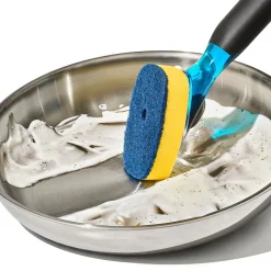 OXO Good Grips Sink Soap Dispensing Dish Scrub (Black/Blue/Yellow)