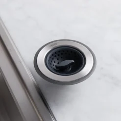 OXO Good Grips Sink Stopper-Strainer (Black/Stainless Steel)