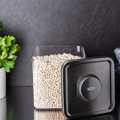 OXO Good Grips Steel Pop 2.0 'Short' Storage Canister Square 2.6L