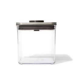 OXO Good Grips Steel Pop 2.0 'Short' Storage Canister Square 2.6L
