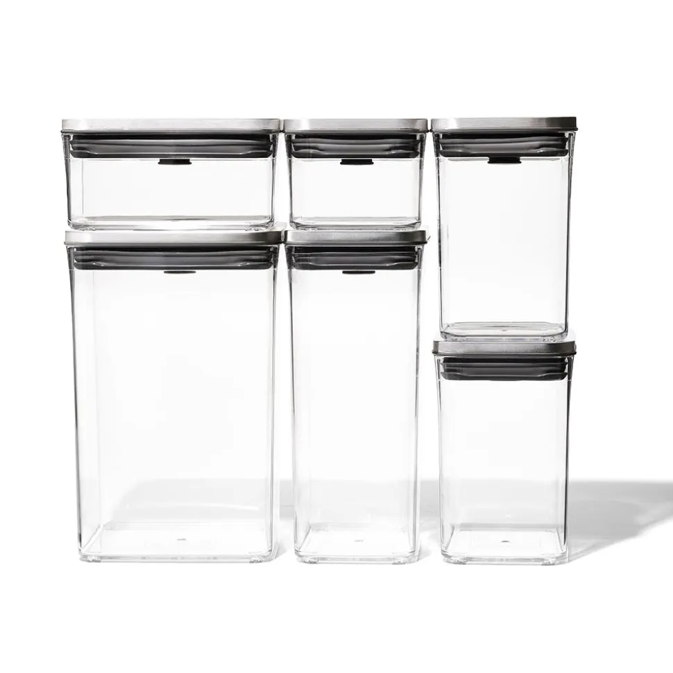 OXO Good Grips Steel Pop 2.0 Storage Canister Combo - Set of 6