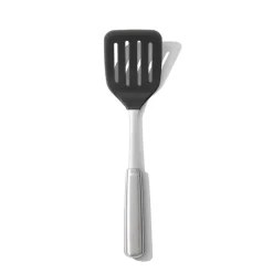 OXO Good Grips Steel Silicone Turner (Black/Stainless Steel)