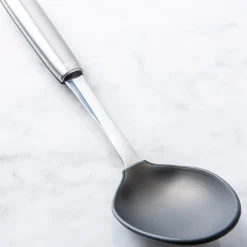 OXO Good Grips Steel Silicone Serving Spoon (Black/Stainless Steel)