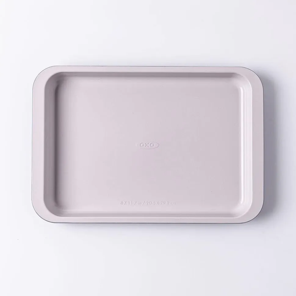 OXO Non-Stick Pro Ceramic Coated Cookie Sheet Small Bake Pan (Blue)