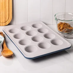 OXO Non-Stick Pro Ceramic Coated Muffin Pan (Blue/Grey)