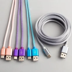 PDI Nylon 'Type-C' Charge & Sync Cable (Asstd.)