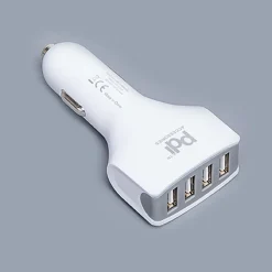 PDI Premium Car Charger USB with 4 Slots (Asstd.)
