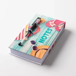 Peach Memo 'Blue Stripes/Flip Flops/Floral' Notepad with Pen (Asstd.)