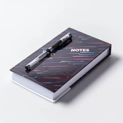 Peach Memo 'Circles/Stars/Tie Dye' Notepad with Pen (Asstd.)