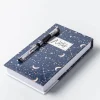 Peach Memo 'Geo/Celestial/Brush Stroke' Notepad with Pen