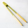 Pebbly Bamboo Magnetic Toast Tongs 9.5" (Asstd.)