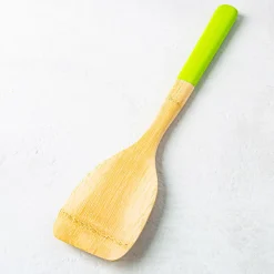 Pebbly Bamboo Turner with Silicone Handle 12