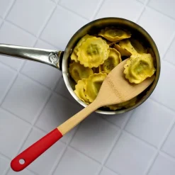 Pebbly Bamboo Turner with Silicone Handle 12