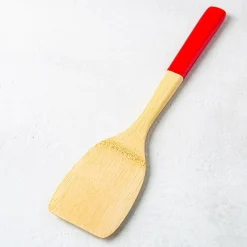 Pebbly Bamboo Turner with Silicone Handle 12