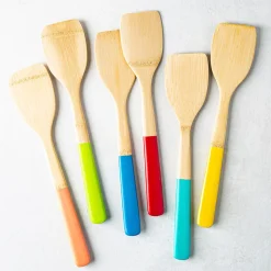 Pebbly Bamboo Turner with Silicone Handle 12