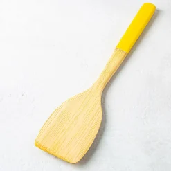 Pebbly Bamboo Turner with Silicone Handle 12