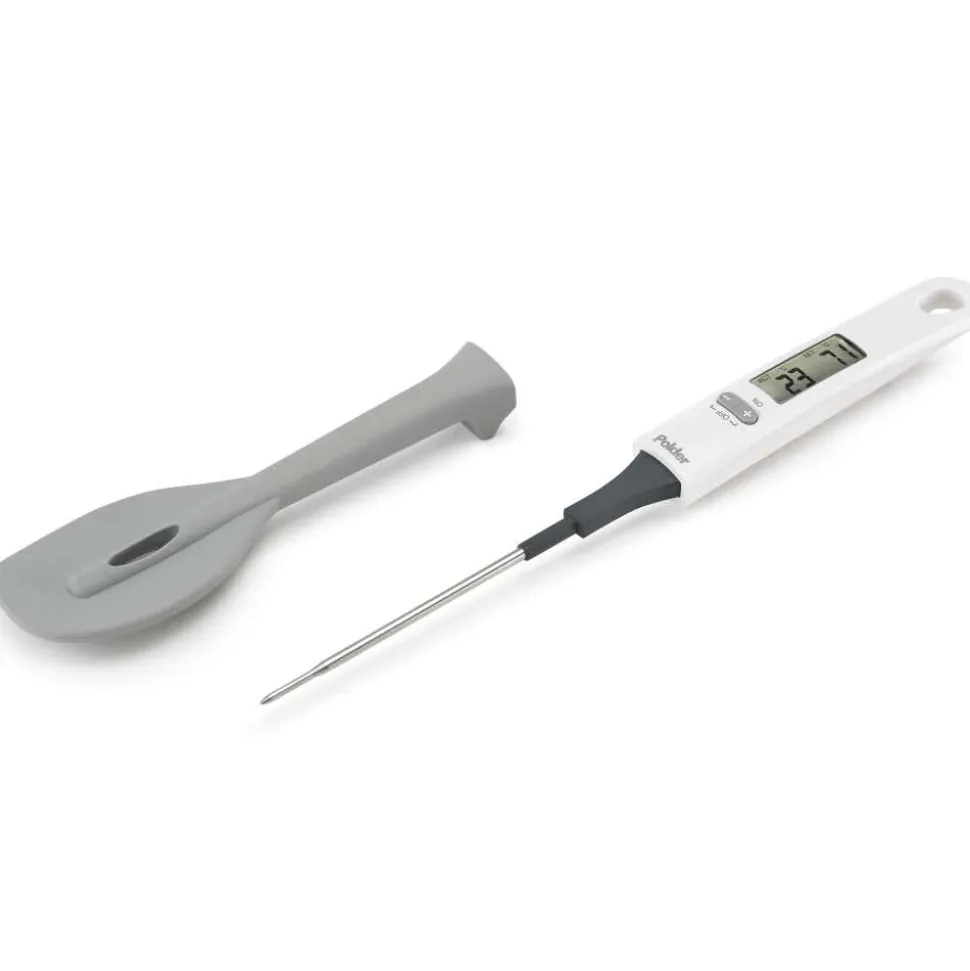 Polder Precise Digital Baking Thermometer (White/Grey)