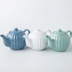 Price & Kensington Luxe Stoneware Teapot 6-Cup (Bluebell)