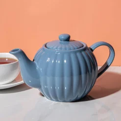 Price & Kensington Luxe Stoneware Teapot 6-Cup (Bluebell)