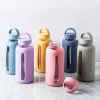 Quench Aura Glass Water Bottle with Silicone 27oz (Light Grey)
