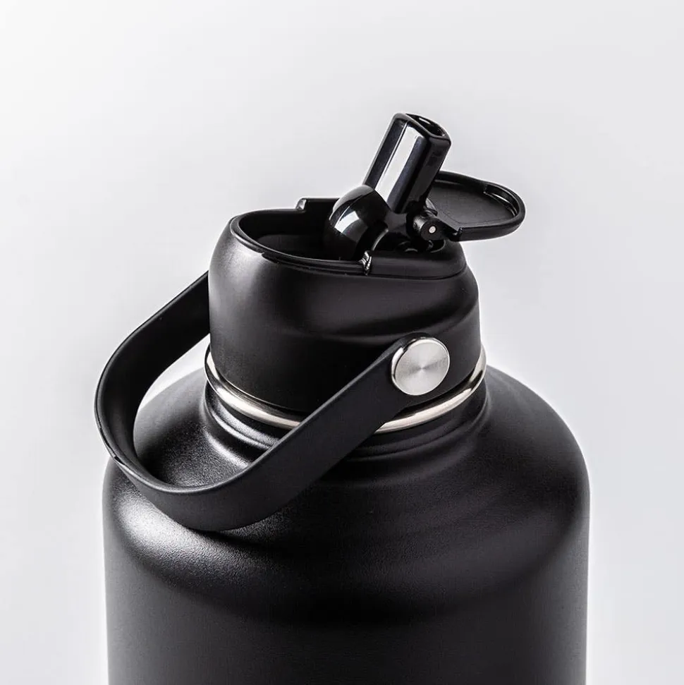 Quench Core Double Wall Bottle with Handle (Black 64oz)
