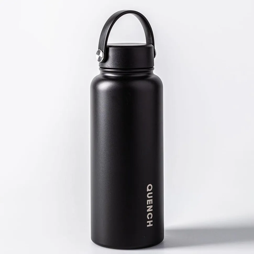Quench Core Double Wall Bottle with Handle (Black 32oz)